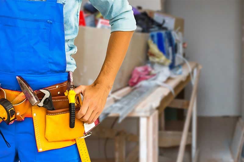 Handyman tools and equipment used for repairs